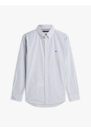 Camisa Azul De Cuadros TH Flex Regular Tommy Hilfiger