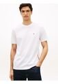 Camiseta Blanca De Punto Con Rayas Global Stripe Tommy Hilfiger de Tommy Hilfiger