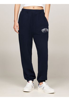 Joggers Azul Amplios Con Logo Universitario Tommy Jeans