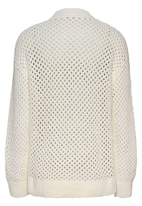 Saco Blanco De Tejido Trenzado Con Logo Tommy Jeans