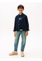 Camisa Azul Para Niño Essential De Algodón Oxford Tommy Hilfiger de Tommy Hilfiger
