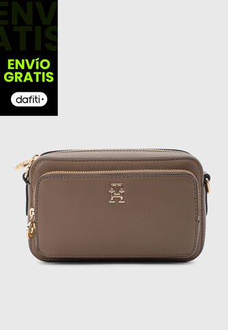 Bolso Manos Libres TOMMY HILFIGER Café Tommy Hilfiger