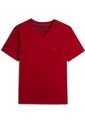 Camiseta Roja De Cuello En V Tommy Hilfiger de Tommy Hilfiger