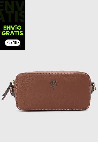 Bolso Manos Libres TOMMY HILFIGER Maisie II Café Tommy Hilfiger