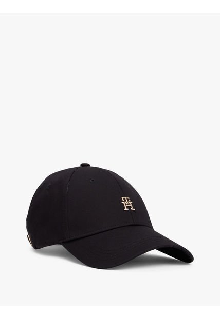 Gorra Negra Chic De Seis Paneles Tommy Hilfiger