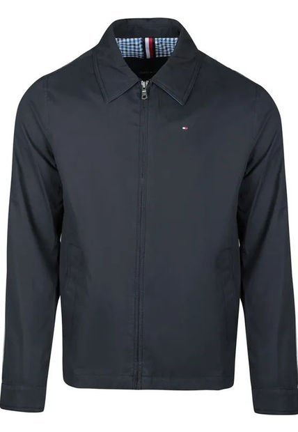 Chaqueta Negra Con Logo Tommy Hilfiger