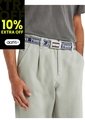 Cinturón Gris Trenzado De Jacquard Reciclado Tommy Hilfiger de Tommy Hilfiger