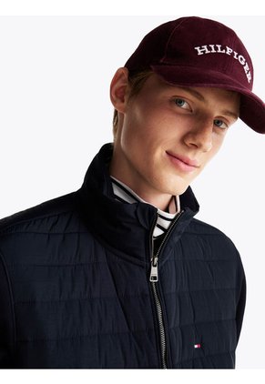 Chaqueta Azul Acolchada Con Cuello Levantado Tommy Hilfiger