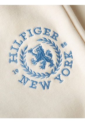 Jogger Blanco Con Monograma TH En El Lateral Tommy Hilfiger