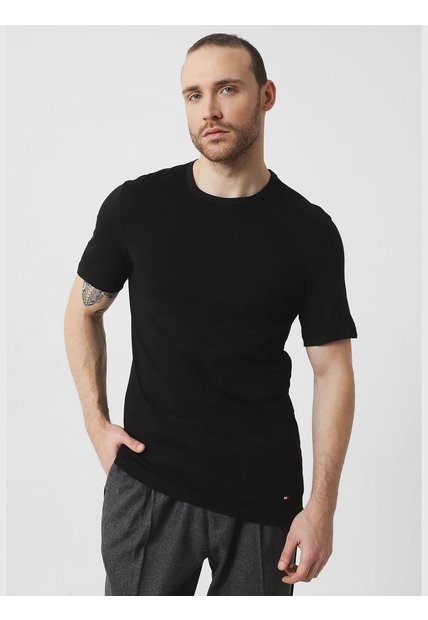 Pack De 3 Camisetas Negras Para Hombre Tommy Hilfiger