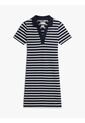 Vestido Azul Tipo Polo Con Cuello En V Abierto Tommy Hilfiger de Tommy Hilfiger