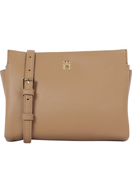 Bolso Beige Cruzado LEGACY Con Insignia Tommy Hilfiger