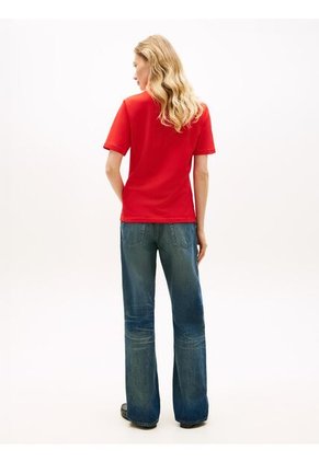Polo Rojo 1985 De Corte Regular Con Logo Bordado Tommy Hilfiger
