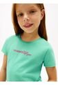 Camiseta Verde Vintage Slim De Punto Con Logo Tommy Hilfiger de Tommy Hilfiger