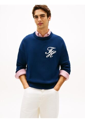 Saco Azul Grueso Con Logo Bordado Tommy Hilfiger Tommy Hilfiger