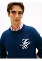 Saco Azul Grueso Con Logo Bordado Tommy Hilfiger de Tommy Hilfiger