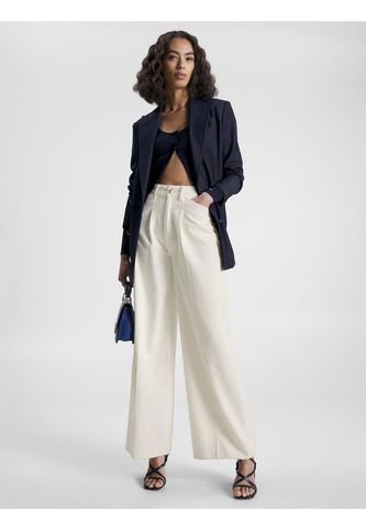 Pantalones Blanco De Talle Alto Y Pierna Ancha Tommy Hilfiger Tommy Hilfiger
