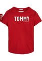 Camiseta Niña Essential De Algodón Rojo Tommy Hilfiger de Tommy Hilfiger