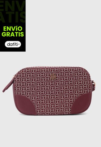 Bolso Manos Libres TOMMY HILFIGER Vinotinto Tommy Hilfiger