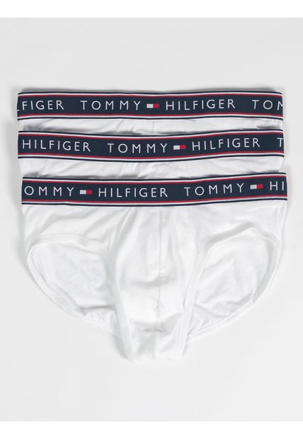 Pack Blanco De 3 Boxer Con Logo Tommy Hilfiger