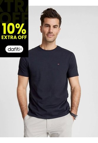 Camiseta Azul Oscuro Slim Fit Esencial Para Hombre Tommy Hilfiger Tommy Hilfiger