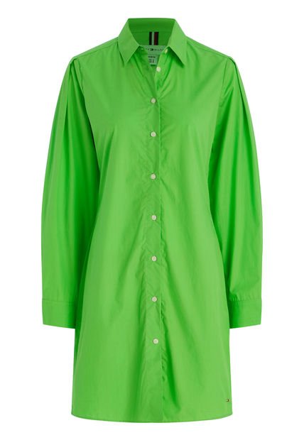 Vestido Verde Tipo Camisa Para Mujer Tommy Hilfiger