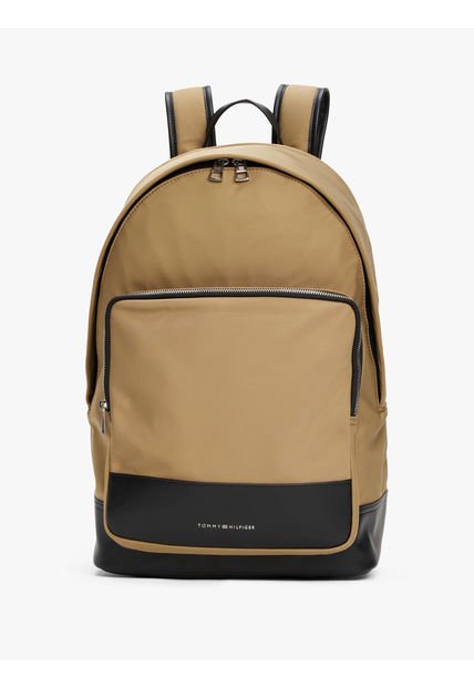 Morral Beige TH Business Con Logo Metálico Tommy Hilfiger