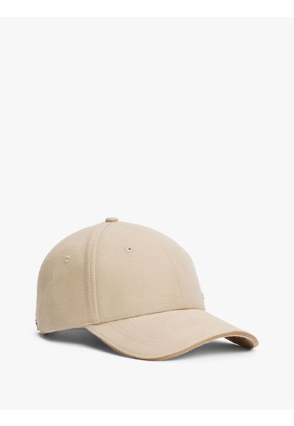 Gorra Beige De Béisbol De Franela Tommy Hilfiger