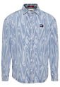 Camisa Jeans De Remolinos Y Corte Informal Hombre Azul Tommy Jeans de Tommy Hilfiger