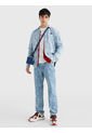 Camisa Jeans De Remolinos Y Corte Informal Hombre Azul Tommy Jeans de Tommy Hilfiger
