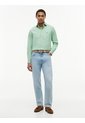 Camisa Verde De Corte Regular En Popelín Lavado Tommy Hilfiger de Tommy Hilfiger