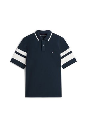 Polo Multicolor De Corte Regular Con Diseño De Rayas En Las Mangas Tommy Hilfiger