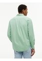 Camisa Verde De Corte Regular En Popelín Lavado Tommy Hilfiger de Tommy Hilfiger