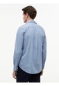 Camisa Azul De Corte Regular En Popelín Lavado Tommy Hilfiger de Tommy Hilfiger