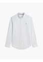 Camisa Blanca De Corte Regular Manga Larga Con Tejido Dobby Tommy Hilfiger de Tommy Hilfiger