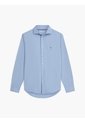 Camisa Azul De Corte Regular En Popelín Lavado Tommy Hilfiger de Tommy Hilfiger