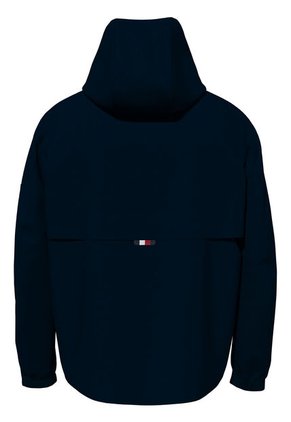 Chaqueta Th Protect Con Gorro Y Cierre Hombre Azul Tommy Hilfiger