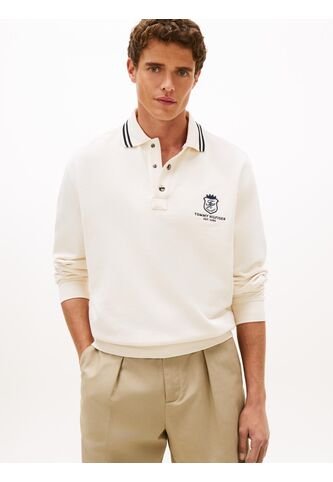 Saco Blanco De Rugby Amplio Con Cuello Ribeteado Tommy Hilfiger Tommy Hilfiger