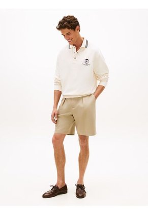 Saco Blanco De Rugby Amplio Con Cuello Ribeteado Tommy Hilfiger