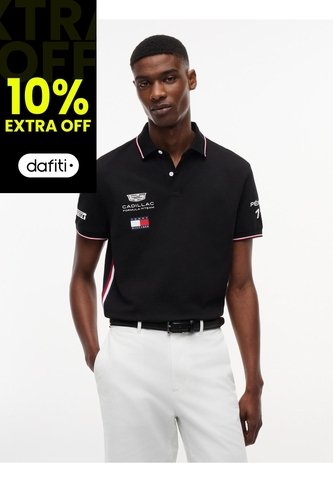 Polo Negro TH X Cadillac Formula 1® Team Sergio Pérez 11 Tommy Hilfiger Tommy Hilfiger