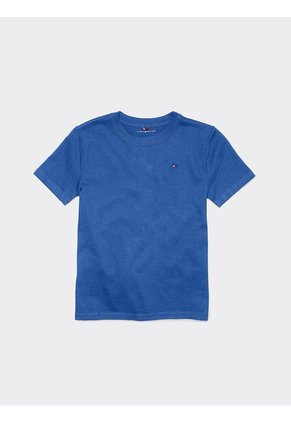 Camiseta Celeste Para Niño Con Logo Tommy Hilfiger