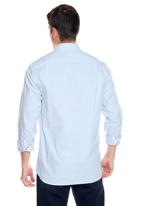 Camisa Azul Tommy Hilfiger