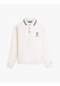 Saco Blanco De Rugby Amplio Con Cuello Ribeteado Tommy Hilfiger de Tommy Hilfiger