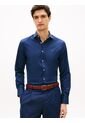 Camisa Azul De Manga Larga Con Estampado Geométrico Tommy Hilfiger de Tommy Hilfiger