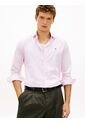 Camisa Rosa Slim Con Rayas Finas Tommy Hilfiger de Tommy Hilfiger