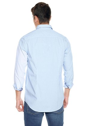 Camisa Azul Tommy Hilfiger