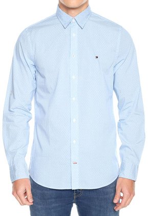 Camisa Azul Tommy Hilfiger
