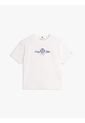 Camiseta Blanca Amplia Con Logo Y Escudo Bordado Tommy Hilfiger de Tommy Hilfiger