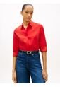 Camisa Roja A Rayas De Corte Regular Tommy Hilfiger de Tommy Hilfiger