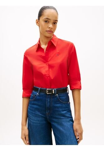 Camisa Roja A Rayas De Corte Regular Tommy Hilfiger Tommy Hilfiger